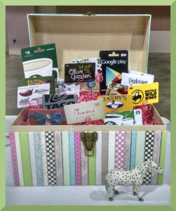 Spotted with the SSF silent auction gift basket.