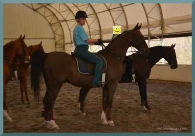 Lining up after the second round.