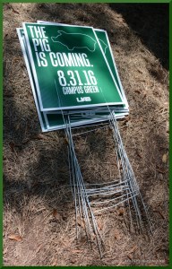 Raw materials: a pile of out-dated signs