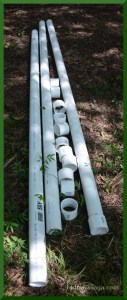 Raw materials: PVC pipe & connectors