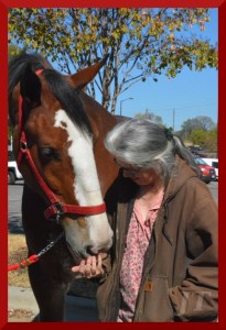 King greets an admirer. Photo by Judy Tavakoli