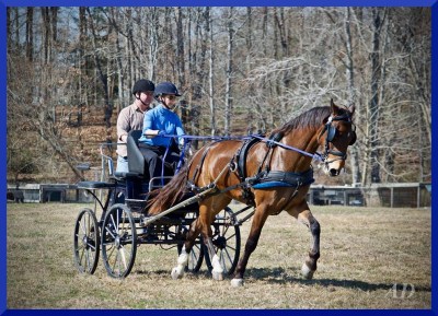  Coach Kate driving Jewel, Kevin Smith navigating. Photo by Angie DePuydt