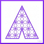 computer drawing of the letter A