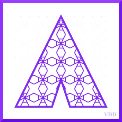 computer drawing of the letter A