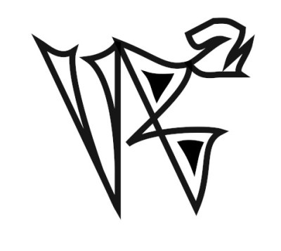 graphic design of VB2 in graffiti style