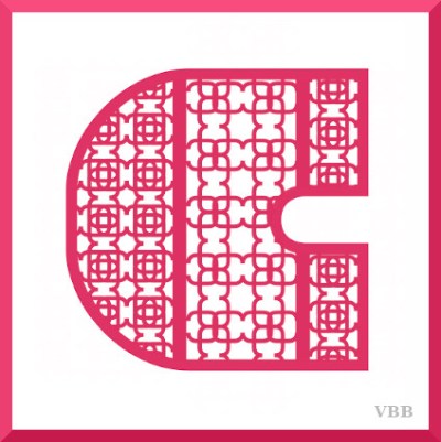 computer drawing of the letter C