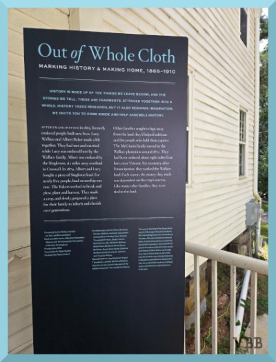 Photo of exhibit entry sign