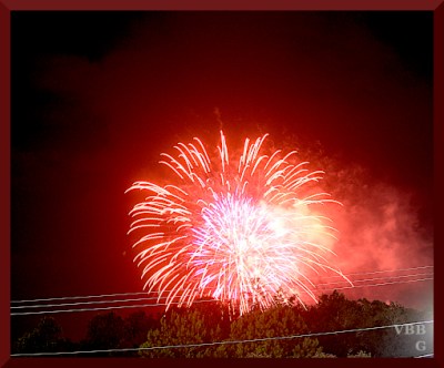red fireworks