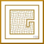 graphic design of the letter G filled with another version of the same letter