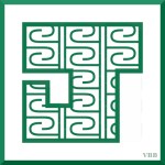 computer graphic of the letter J, filled with the letter J