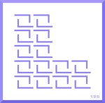 computer graphic in the shape of the letter L, filled with the letter L