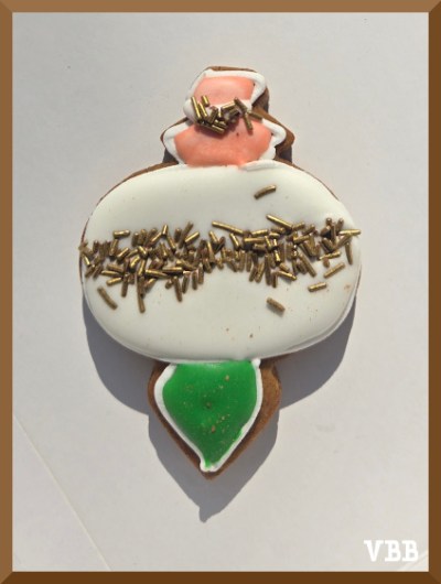 photo of gingerbread dreidel cookie