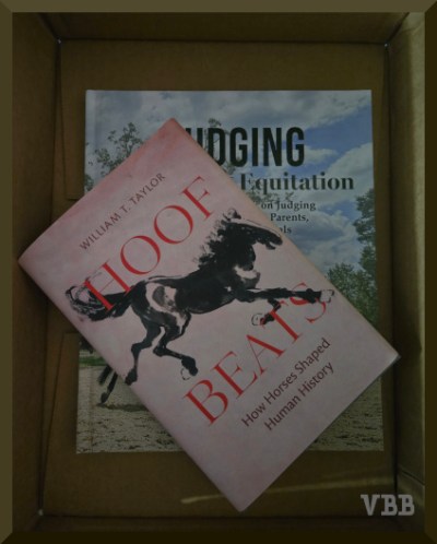 Photo of two books in a cardboard box