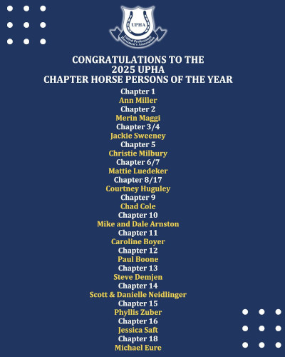 List of UPHA Chapter Horse Persons of the Year