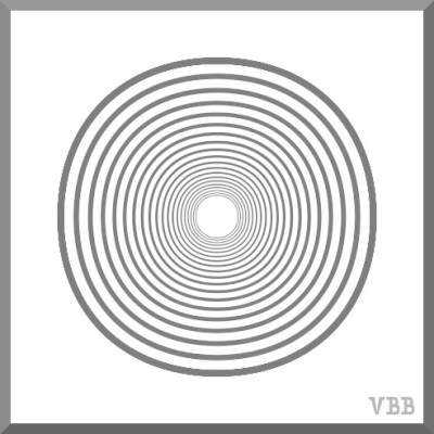 computer graphic of the letter O, filled with the letter P