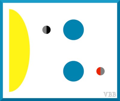 Graphic of sun, moon, and earth in positions listed in caption
