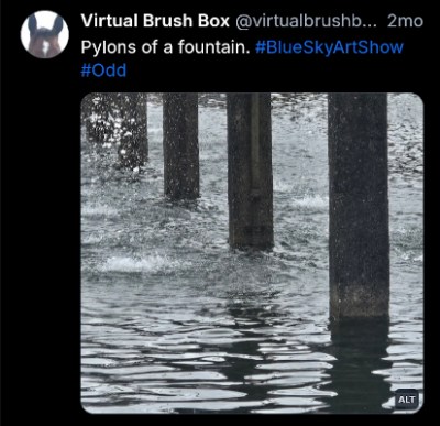 Screenshot of Bluesky, caption and alt in text.