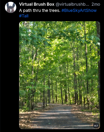 Screenshot of Bluesky, caption and alt in text.